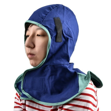 

Fdit Welding Protection Hood -6670 Flame Retardant Helmet Washable Blue Face Full Protection Hood Welder Head