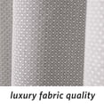 thumbnail image 5 of Microdry Deluxe Textured Fabric Shower Curtain, 72" x 72", Silver, 5 of 8