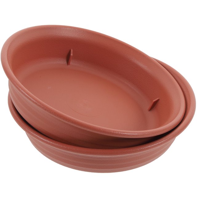 Platos para macetas, plato para plantas, macetas de jardín, bandeja de drenaje para exteriores, cesta colgante de resina, 2 piezas