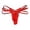 Red, variant on CENTIE Exotic Mens Thong with Lace and Delicate Straps for Play Red One Size