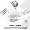 thumbnail image 4 of Uxcell Car Spare Tire Lug Wrench 24mm Carbon Steel l Type Slotted End Hexagon Socket Wrench L-shaped Tire Repair Tool for Automobile Repair, 4 of 6