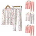 thumbnail image 3 of Odeerbi Kids Boys Girls Cotton Clothes Spring Fall Outfits Set Summer Pajamas Set Cartoon Printed Sleepwear Two Piece Set Newborn Underwear Set White, 3 of 3