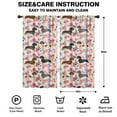 thumbnail image 2 of Blackout Kids Curtains,Dachshund and Flower Childrens Insulated Curtains Set Of 2,Bedroom Essentials,Toddler Room Decor 42"x84"(106x213cm), 2 of 4