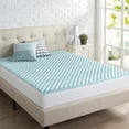 thumbnail image 2 of Priage  2" Swirl Gel Memory Foam Mattress Topper, 2 of 5