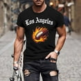 thumbnail image 1 of TaTaai T-Shirt Imprimé pour Hommes Manches Courtes Col Rond Ample Léger pour Printemps Été Sport Cadeau, 1 of 5