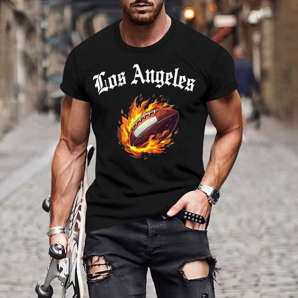 Tops para hombre, blusas y camisas de manga corta con cuello redondo para hombre, jersey informal con cuello redondo estampado para hombre, pantalones cortos deportivos para fitness, blusa de poliéste