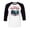 White/Black, variant on Camp Crystal Lake Three-Quarter Raglan Sleeve Baseball Shirt Unisex X-Small White/Black