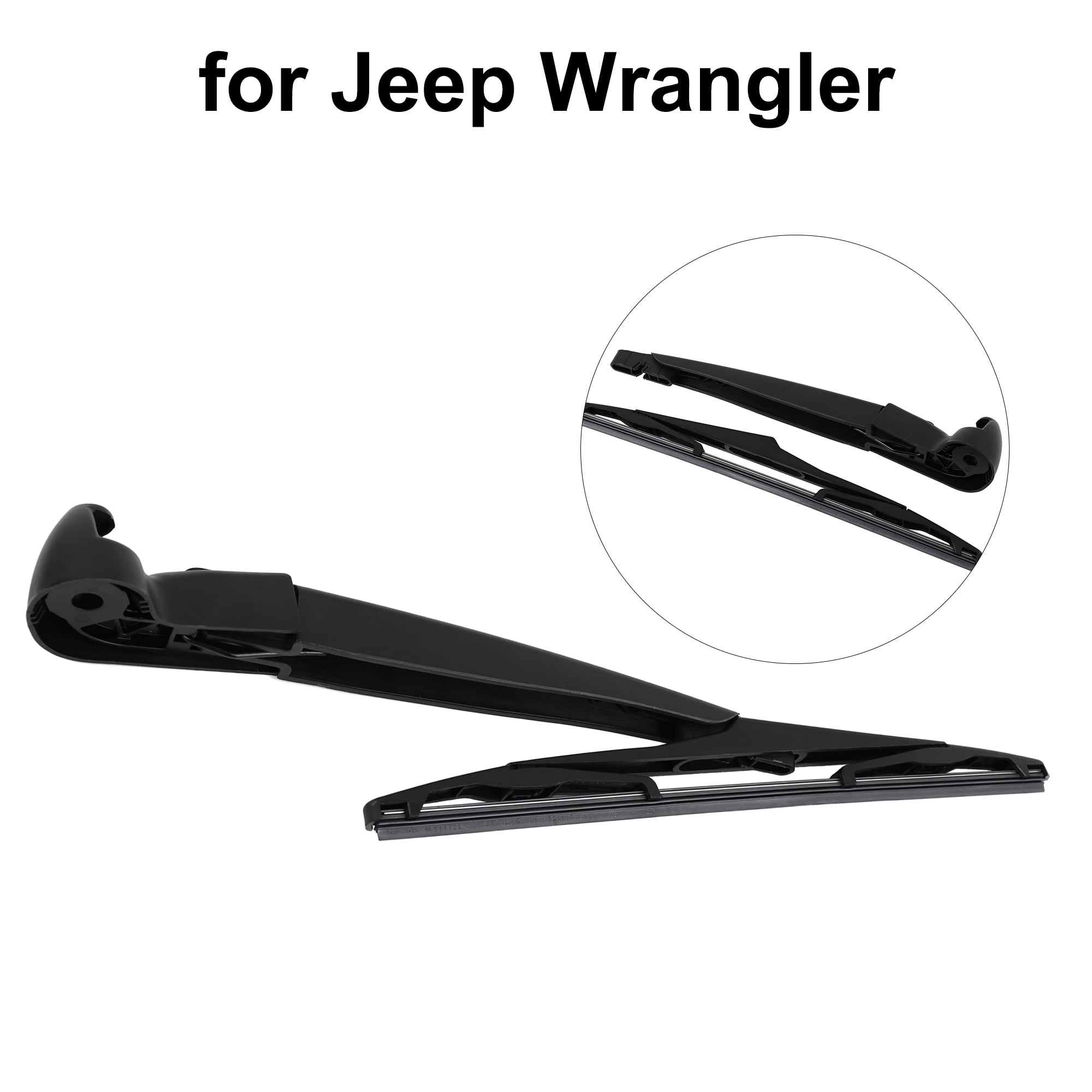 Rear Window Wiper Blade Arm Set for 1118 Jeep Wrangler X AUTOHAUX