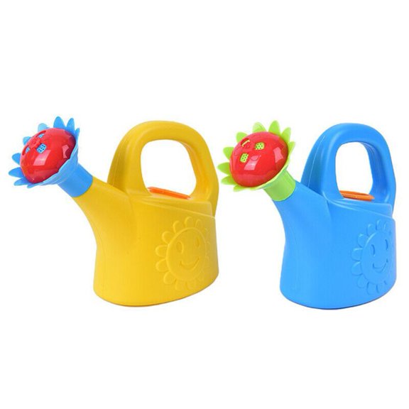 Sprinkler Watering Can Cute Cartoon Kids Plastic Flowers Bottle Beach Spray Yellow Smile Home