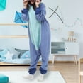 thumbnail image 5 of Forfamy Onesie Pajamas Unisex Adult for Women Men Animal Costume Cute Onesies Flannel Cartoon Cosplay Halloween Sleepwear, 5 of 6