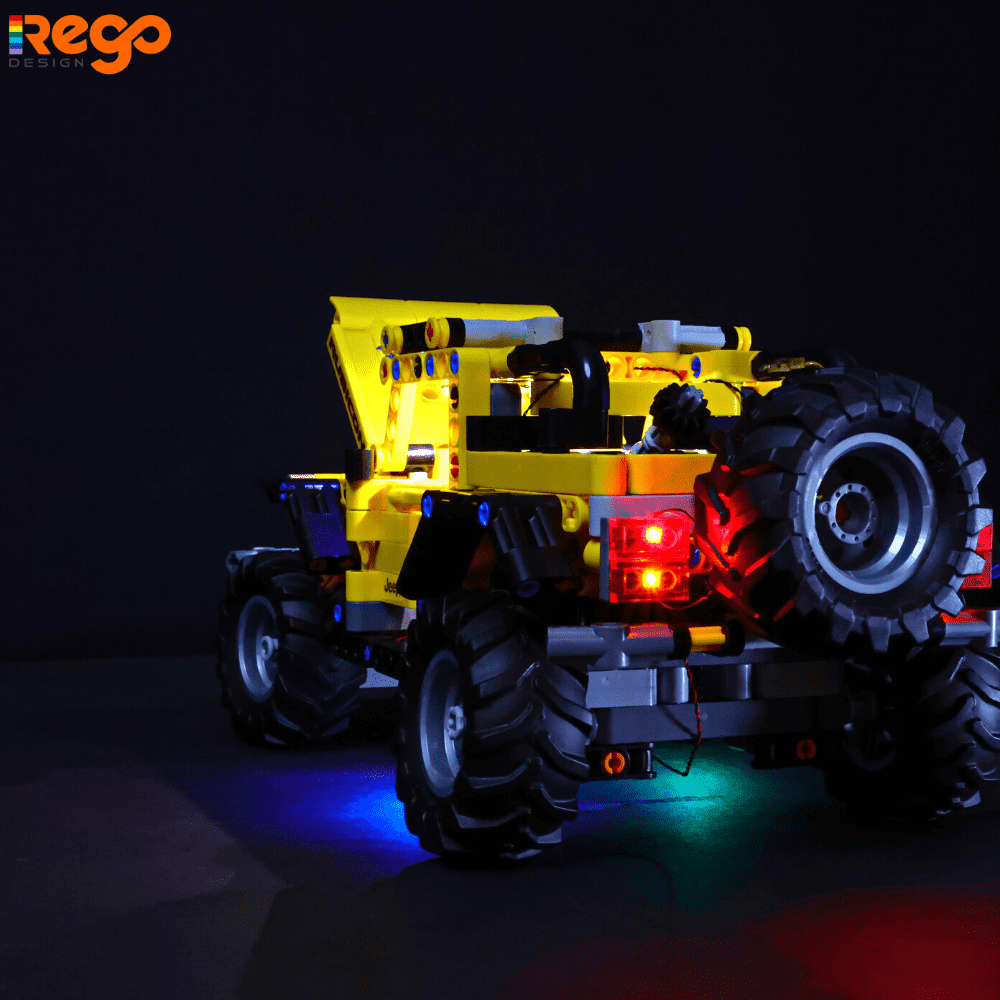 REGO DESIGN Led Lighting Kit for Legos Technic Jeep Wrangler 42122 Building Blocks Model(Not Include the Model Set)