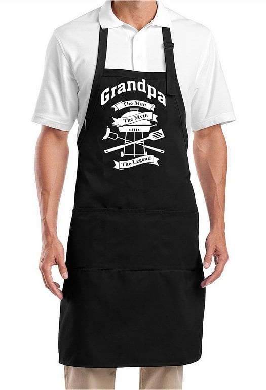 mens black apron