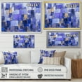 thumbnail image 4 of Designart "Contemporary Fusion: Black, Blue, and Purple" Abstract Painting Floater Framed Canvas Art Print, 4 of 5