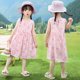 thumbnail image 4 of Summer Girl Dress Sleeveless Kids SundressPrinted Skirt Fashion Girls Clothing Beach Party Children's Clothing Princess Dresses, 4 of 6