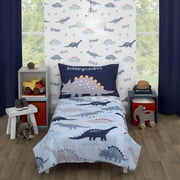 Parent's Choice 4-Piece Toddler Bedding Set, Blue, Dino