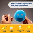 thumbnail image 4 of Scrub Daddy Sponge Set -Colors -Scratch-Free Sponges for Dishes and Home,Odor Resistant,Deep Cleaning, Dishwasher Safe,Multi-use,Functional,Ergonomic,Multicolor,3 Count (Pack of 1), 4 of 6