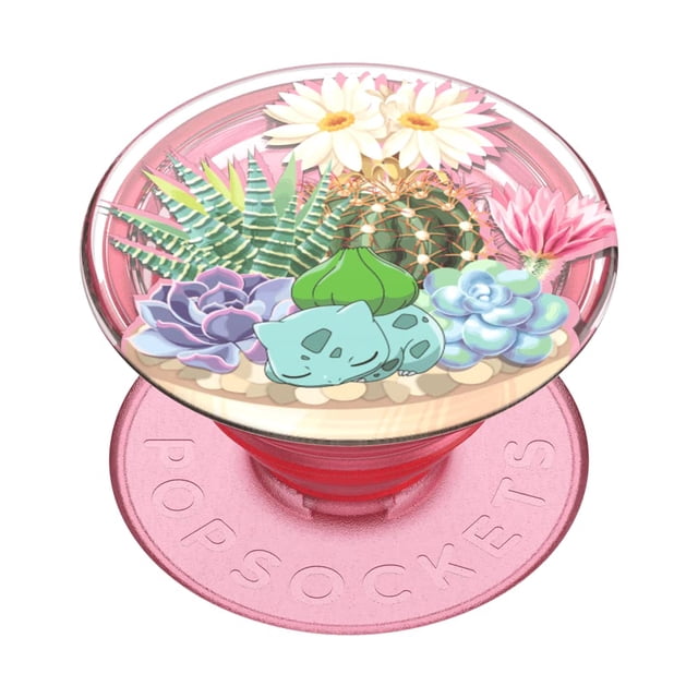 Phone Grip PopSockets, diseño de terrario Pokémon Bulbasaur