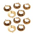 thumbnail image 1 of 10 Pcs Écrous de Robinet Filetés en Laiton Doré 1/2 Pouce pour Maison, 1 of 3