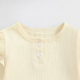 thumbnail image 7 of Hessimy Baby Girls Short-Sleeve Bodysuit Baby Girls Romper Soft Breathable(Beige, 7 of 7