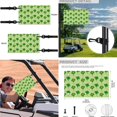 thumbnail image 6 of XYZCANDO Clover 4pcs Golf Cart Seat Covers Golf Cart Steering Wheel Covers Golf Cart Flags St. Patrick's Day Golf Cart Decor Golf Cart Seat Towel Steering Wheel Protector Decoration Banner Green, 6 of 7