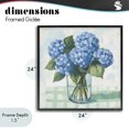 thumbnail image 4 of Stupell Industries Shabby Chic Quaint Picnic Hydrangeas Black Framed Giclee Art, 24 x 24, by Petals Prints Design, 4 of 8