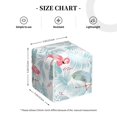 thumbnail image 4 of Fotbe Tropical Flamingo Porta Pañuelos Decorativo de Cuero, Caja Cuadrada Moderna para Pañuelos Faciales, Organizador y Dispensador 5x5x5'', 4 of 7