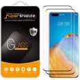 thumbnail image 1 of (2 Pack) Supershieldz pour Huawei P40 Pro Protecteur d'Écran en Verre Trempé, (Couverture Complète) (Verre Incurvé 3D) Anti-Rayures, 1 of 4