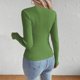 thumbnail image 4 of Women's loose long-sleeved V-neck knitwear caramel color XL, 4 of 4