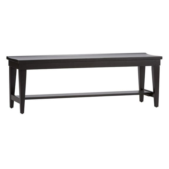 Liberty Furniture Industies, INC Hearthstone Ridge Bench - Black (RTA) in Tobacco