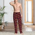 thumbnail image 5 of Mens Pajama Pants - Soft Sleep & Lounge Pants for Men, cute Carrot Pattern Cuteness Casual PJ Bottoms Pants with Pockets, 5 of 5