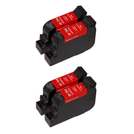 PrinterDash Replacement for Francotyp-Postalia PostBase 20/30/45/65/85 Fluorescent Red High Yield Postage Meter Inkjet (4/PK) (58.0052.3028.00_2PK) price history on PriceWatchPro