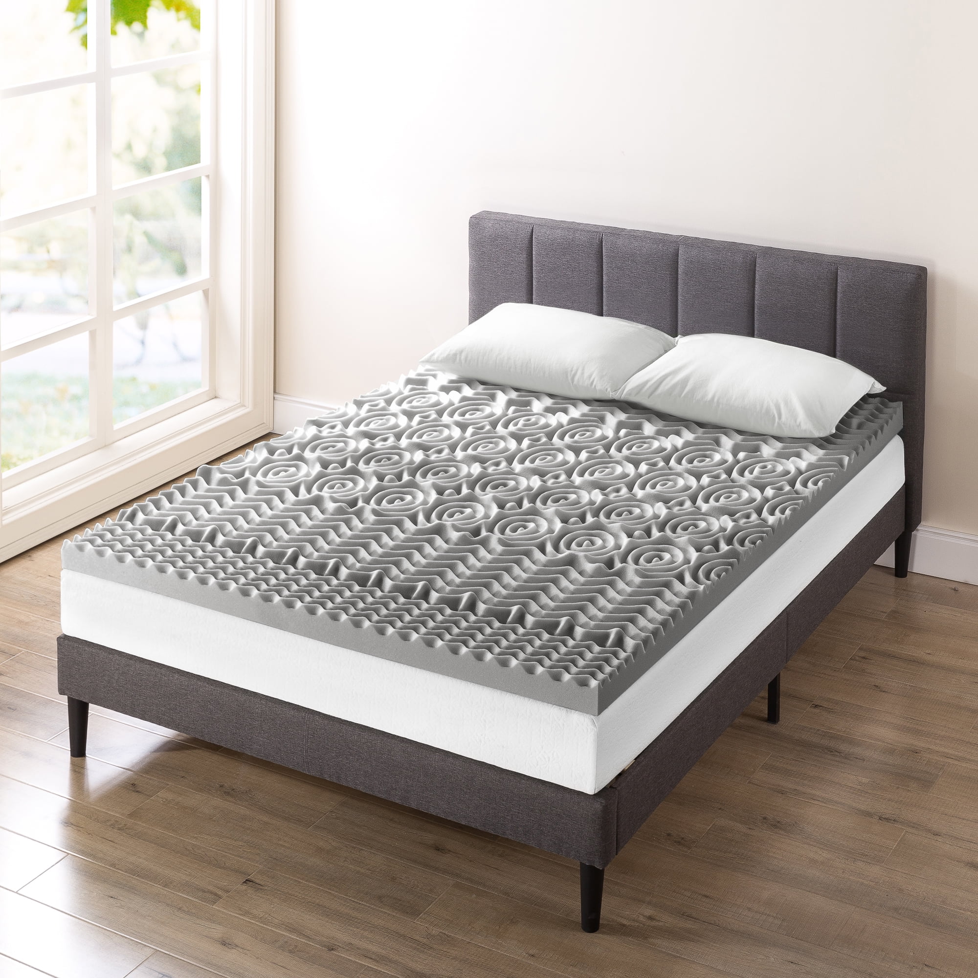 Mello Beauty Bed Memory Foam Topper - Size: 73” x 29” x 2” (186 x 74 x 5  cm)