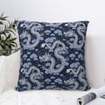 thumbnail image 4 of Wukai Dragon Premium Polyester Fleece Pillow Covers with Hidden Zipper Closure,Luxuriously Soft and Durable-12"x12", 4 of 7