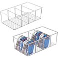 thumbnail image 1 of Clear Plastic Storage Bins with Removable Dividers, 1 of 5