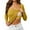 Yellow, variant on Fall Tops for Women with Built in Bra Casual Slim Fitted Square Neck Workout Tee Tops Stylish Solid Color Ribbing Basic Long Sleeve Pullover T-Shirts White L