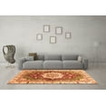 thumbnail image 3 of Ahgly Company Indoor Rectangle Abstract Orange Modern Area Rugs, 2' x 3', 3 of 4