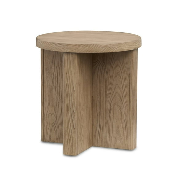 Magnussen Home Hayden Golden Oat Round End Table
