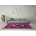 thumbnail image 3 of Ahgly Company Indoor Round Animal Pink Traditional Area Rugs, 7' Round, 3 of 4