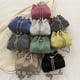 thumbnail image 5 of Mini bolso de hombro tipo bandolera para mujer, bolso de noche con brillantes y correa de perlas, 5 of 5