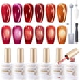 thumbnail image 1 of Set de esmaltes de uñas en gel GELLEN Cat Eye Magnetic Glitter, 6 colores, 1 of 8