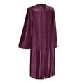 thumbnail image 2 of Endea Graduation Shiny Maroon Graduation Gown  Cap, 2 of 9