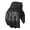 Black, variant on Men's Motorcycle Gloves Premium Leather Perforated Protective Armor Knuckle for Cruiser Street Powersports Moto Racing Riding Driving ATV Dirt Bike Gel Padded Biker Glove Black L