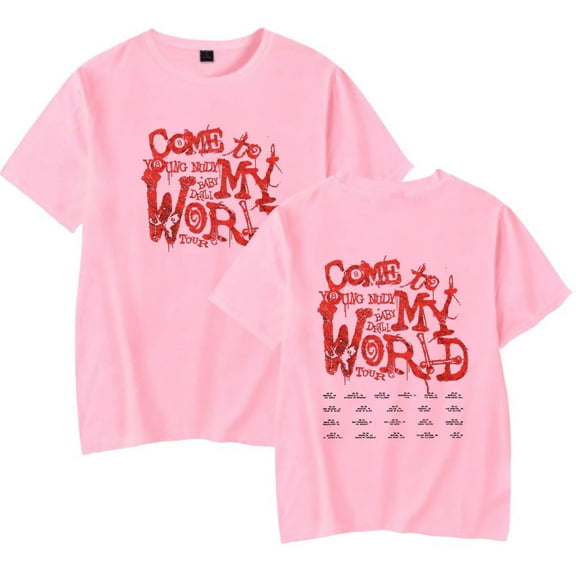 Young Nudy Tour 2025 T-shirt Merch Women's Men's Summer Pure Cotton Short Sleeve Fashion T-shirt Street Wear