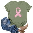 thumbnail image 3 of TYGHBN Women's Casual T Shirts with Cancer Awareness Ribbon Print Short Sleeve Round Neck Basic Style for Everyday Wear plus Size T Shirts Loose Fit Athletic Tops for Women Summer Shirt for Women, 3 of 4
