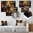 thumbnail image 4 of Designart "Jazz Band in Yellow and Black II" Dance Metal Wall Decor, 4 of 5