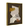 thumbnail image 4 of Stupell Industries Modern Collaged Shapes Abstract Layered Scribble Lines Graphic Art Metallic Gold Floating Framed Canvas Print Wall Art, Design by Melissa Wang, 4 of 5