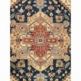 thumbnail image 6 of Pasargad Home Serapi 8' x 10' Hand-Knotted Wool Navy/Rust Rug - All Ages, Indoors, 6 of 8