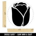 thumbnail image 2 of Tulip Flower Self-Inking Rubber Stamp Ink Stamper - Sky Blue Ink - Mini 1/2 Inch, 2 of 7