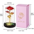 thumbnail image 2 of COSTYLE Artificial Rose Flower Light Up Rose in A Glass Dome Gifts for Women Mom Birthday Christmas Anniversary, 2 of 5