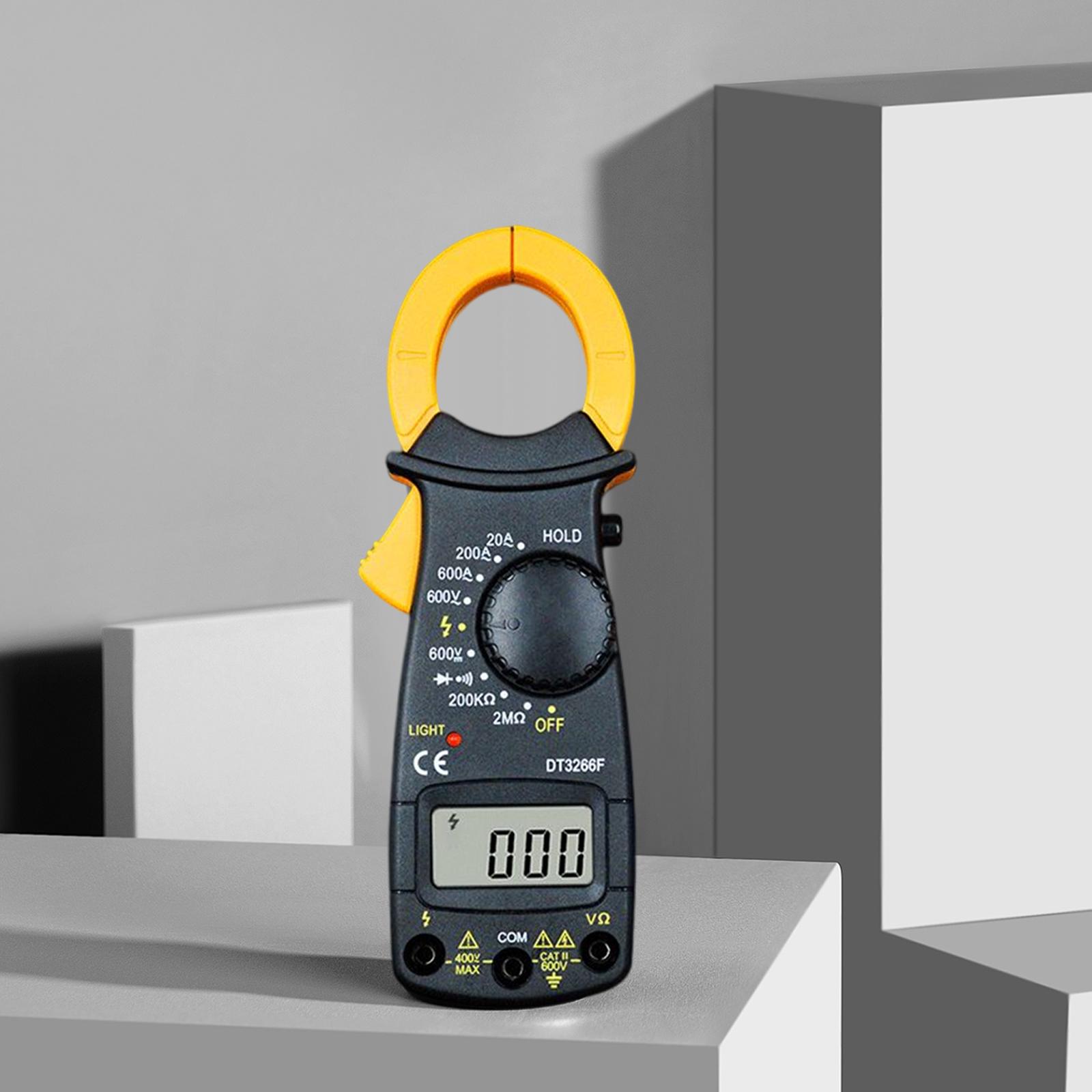 Miulika Multimeter Digital Clamp Meter Diode Tester Resistance Amp Voltage Tester 600V AC DC Voltage Meter Testor with LCD Display, Overload Protection , With Buzzer